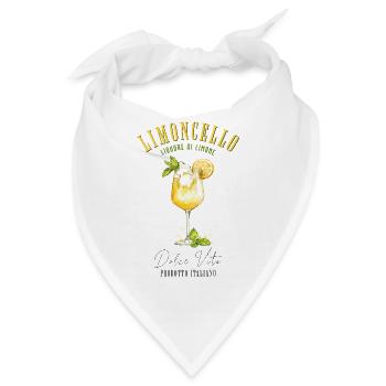 Limoncello Cocktail Likör Aperitif Drink Zitrone - Bandana - Weiß - Vorne