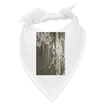 Luxus Sichtbeton Marmor Gold Struktur - Bandana - Weiß - Vorne