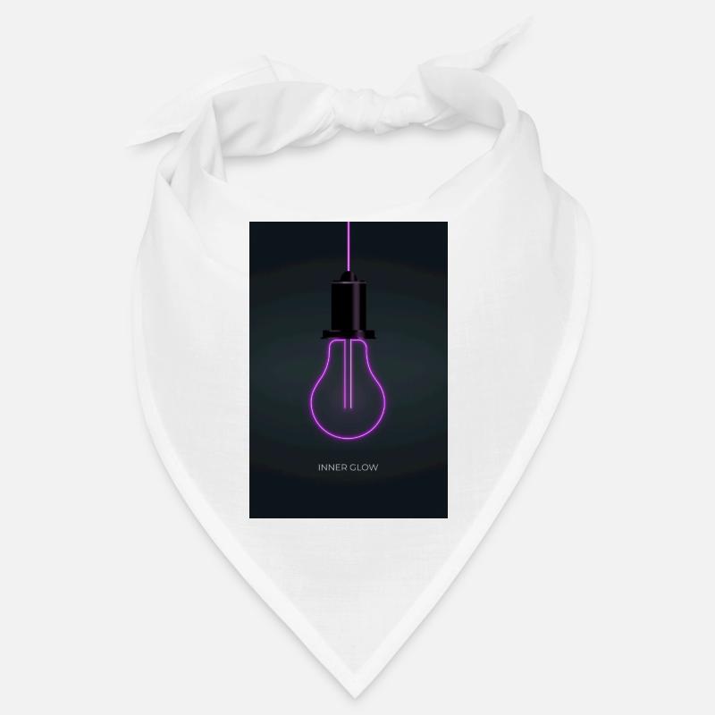 Inner Glow Neon Light Bulb Poster Bandana