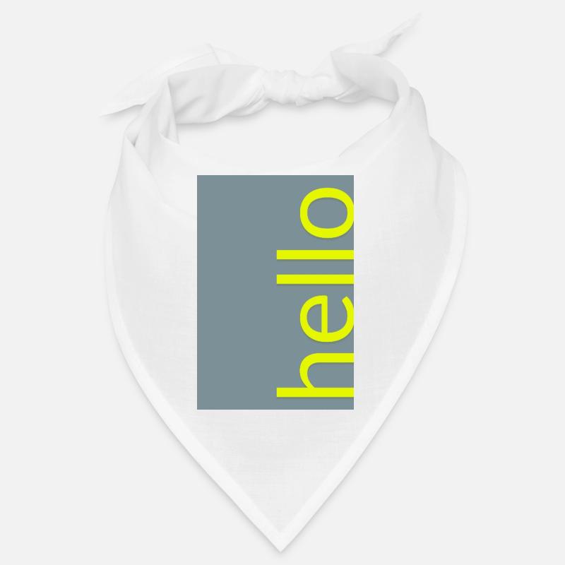 Hello – Modern Minimal Typography Design Bandana