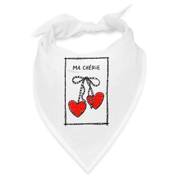 Ma Chérie Herzenkette - Bandana - Weiß - Vorne
