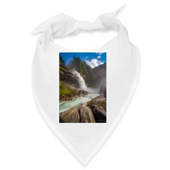 Krimmler Wasserfälle - Bandana - Weiß - Vorne