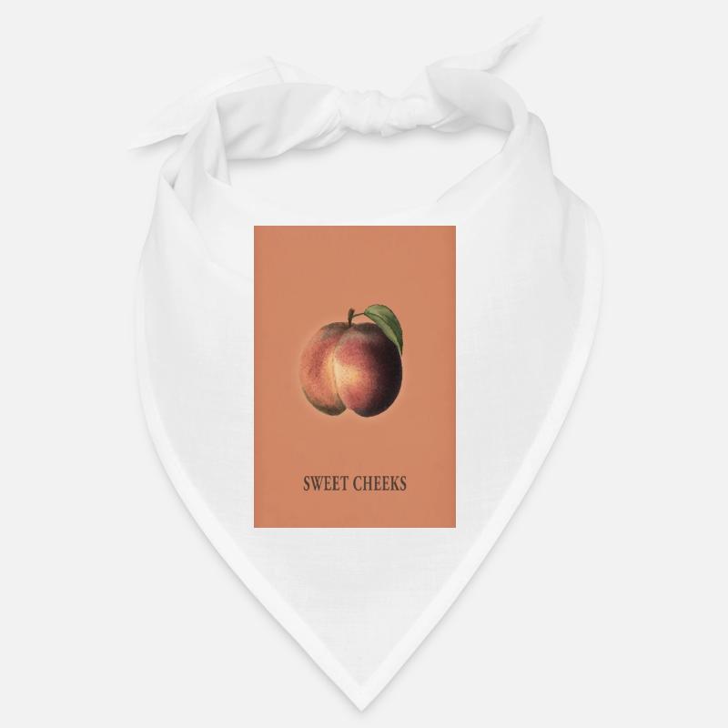 Sweet Cheeks – Affiche Minimaliste à la Pêche Bandana