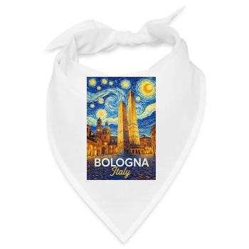 Bologna, Italien. - Bandana - Weiß - Vorne
