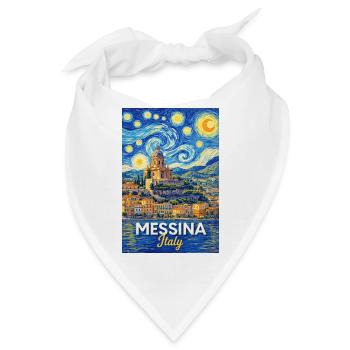 Messina, Italien. - Bandana - Weiß - Vorne