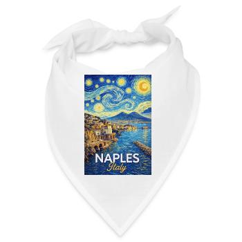 Neapel, Italien - Bandana - Weiß - Vorne