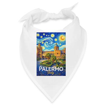 Palermo, Italien - Bandana - Weiß - Vorne