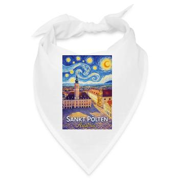 Sankt Pölten, Österreich - Bandana - Weiß - Vorne