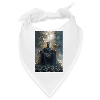 Skull Throne gekrönter König - Bandana - Weiß - Vorne