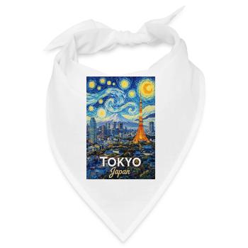 Tokyo Japan - Bandana - Weiß - Vorne