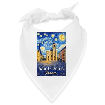 Saint-Denis, Frankreich - Bandana - Weiß - Vorne
