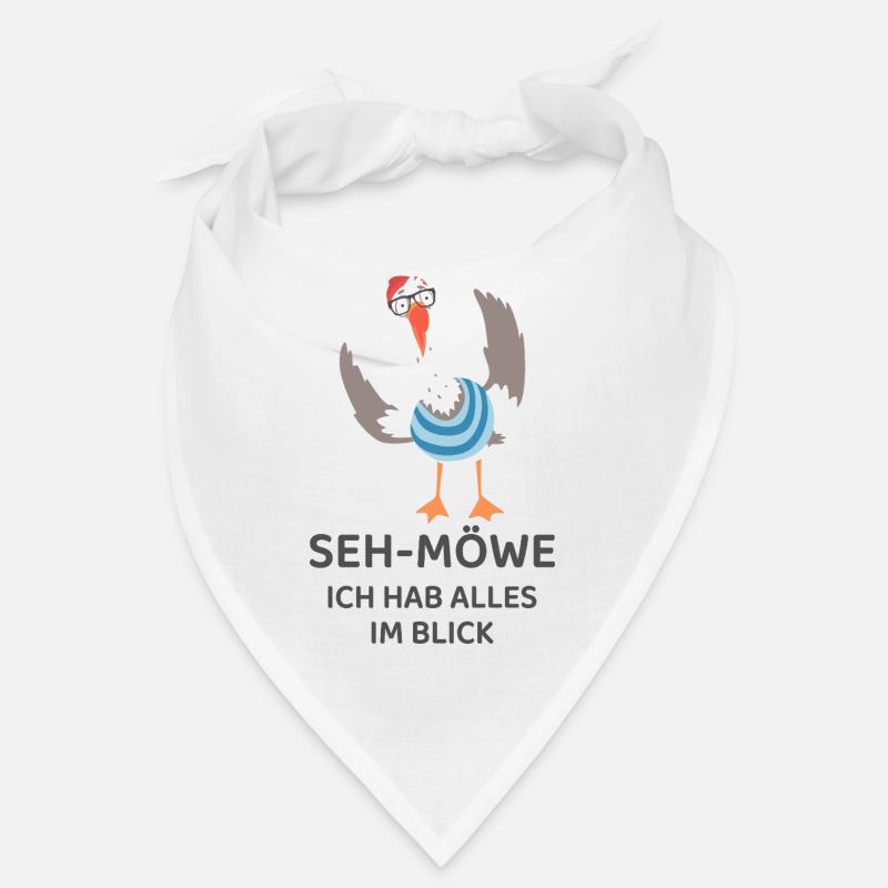 SEH-MÖWE Ich hab alles im Blick – Lustige Möwe Bandana