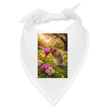 Chico11: Frühlingsanfang mit Blume 2026 - Bandana - Weiß - Vorne