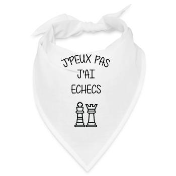 Ich kann keinen Schach-Humor-Club haben - Bandana - Weiß - Vorne