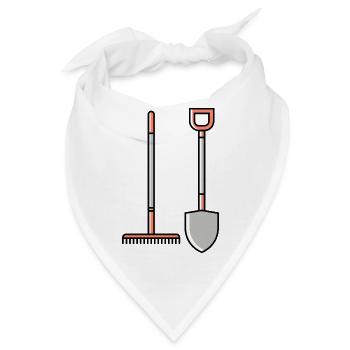 Schaufel icon - Bandana - Weiß - Vorne