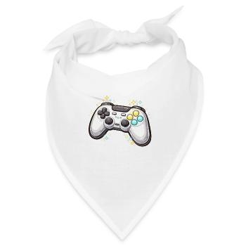 Leuchtender Spielecontroller mit Sternenstaub - Bandana - Weiß - Vorne