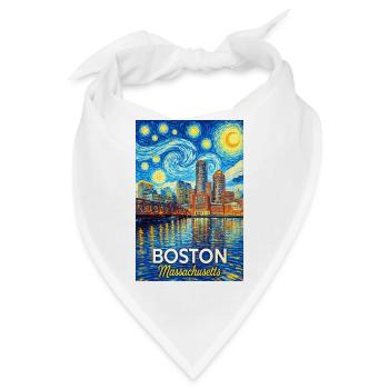 Boston, Massachusetts - Bandana - Weiß - Vorne