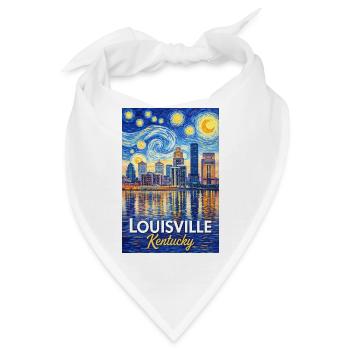Louisville Kentucky - Bandana - Weiß - Vorne