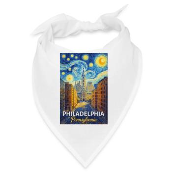 Philadelphia Pennsylvania - Bandana - Weiß - Vorne