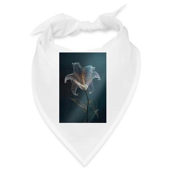 Leuchtende Drahtblumenblüte - Bandana - Weiß - Vorne