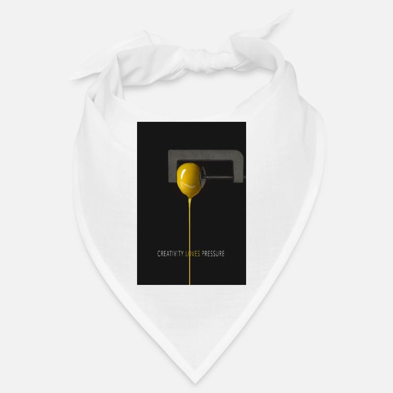 Affiche minimaliste La créativité aime la pression Bandana