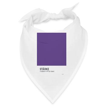 Stärke entsteht im Widerstand Poster - Bandana - Weiß - Vorne