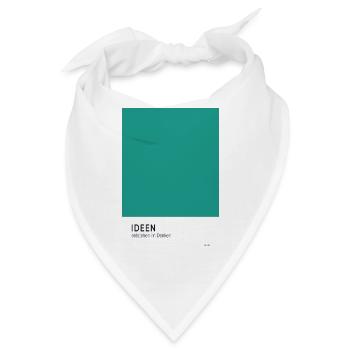 Ideen entstehen im Denken Poster - Bandana - Weiß - Vorne