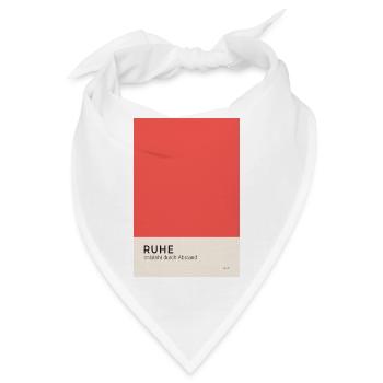 Ruhe entsteht durch Abstand Poster - Bandana - Weiß - Vorne