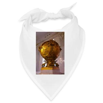 Antike barocke vergoldete Vase - Bandana - Weiß - Vorne