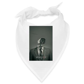 silent surveillance,überwachung,übe Minimal Poster - Bandana - Weiß - Vorne