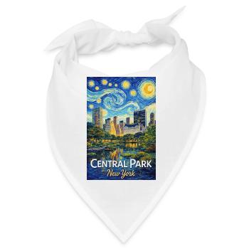 Sternennacht über Central Park New York - Bandana - Weiß - Vorne