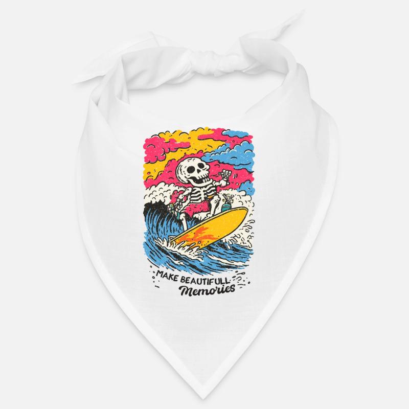 Skeleton Surfer – Make Beautiful Memories Bandana