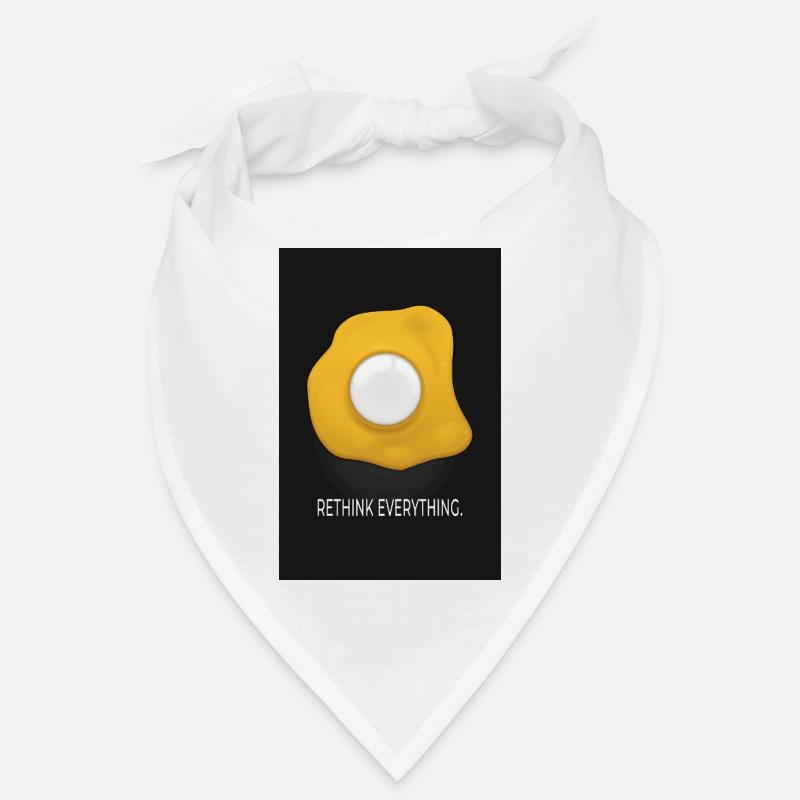 Repenser tout : design minimaliste d’œufs d’affiche Bandana