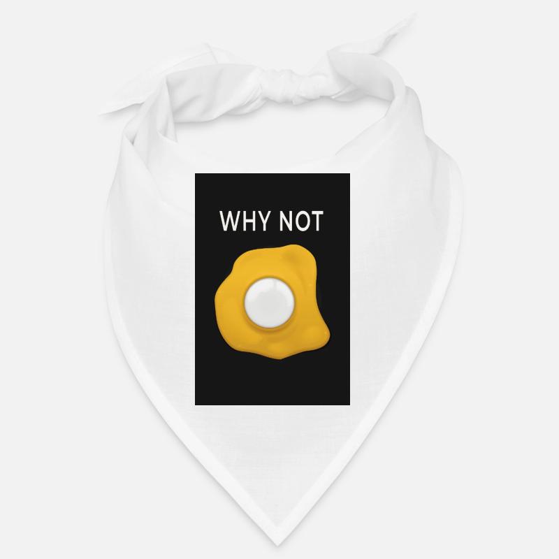 Why Not Minimal Poster Egg Design Modern Bandana