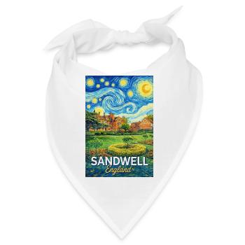 Sandwell England Sternennacht - Bandana - Weiß - Vorne