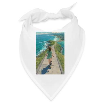 Coastal Crest Longboarder - Bandana - Weiß - Vorne