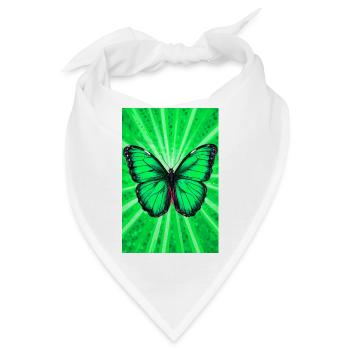 Schmetterling - Bandana - Weiß - Vorne