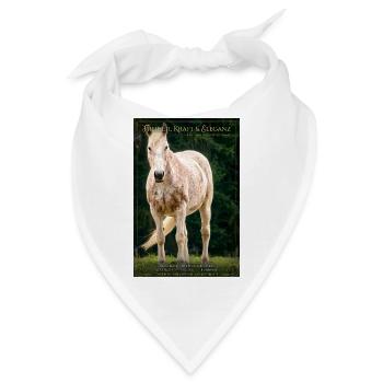 Freiheit, Kraft & Eleganz - Apfelschimmel Poster - Bandana - Weiß - Vorne