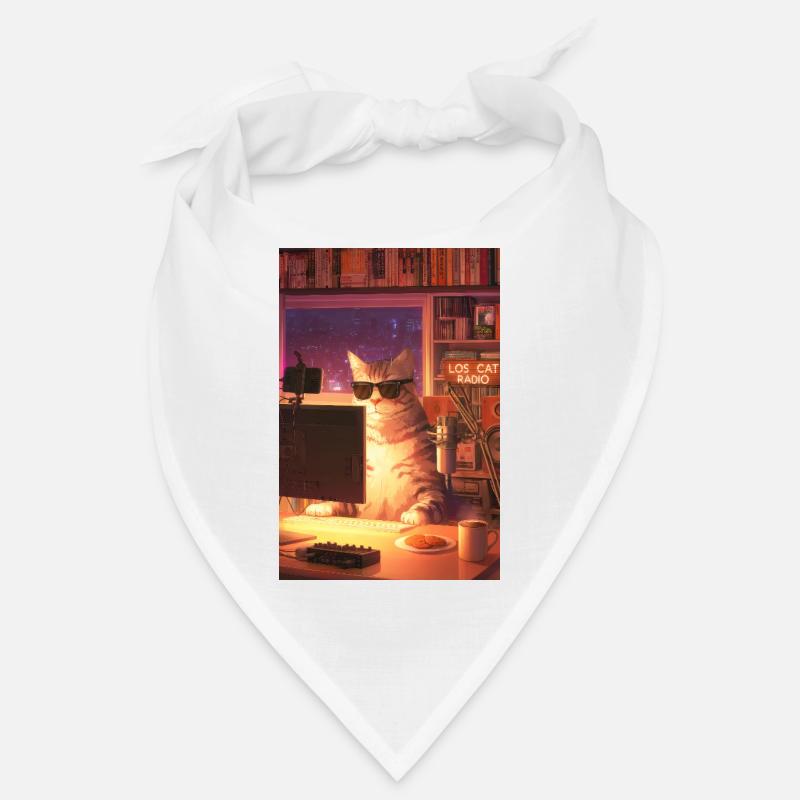 Cat Stream Neon Studio - Bandana - blanc