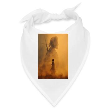 Ember-Krieger-Silhouette - Bandana - Weiß - Vorne
