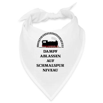 Dampf Ablassen Schmalspur - Bandana - Weiß - Vorne