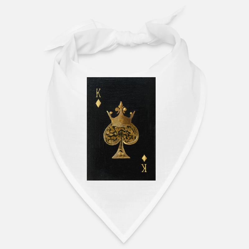 Roi de pique doré Bandana