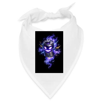 Violette Spukkanone Halloween - Bandana - Weiß - Vorne