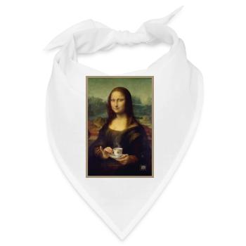 Mona Lisa Teezeit - Bandana - Weiß - Vorne