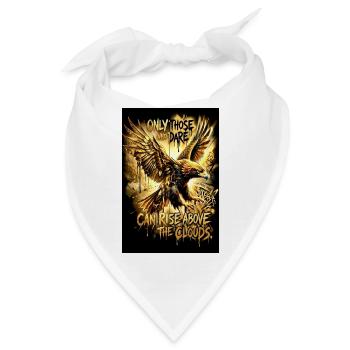 Adler Poster Motivation Spruch Wandbild  - Bandana - Weiß - Vorne
