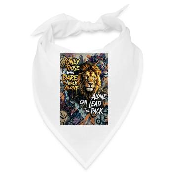 Goldener Adler Poster Wandbild Deko - Bandana - Weiß - Vorne