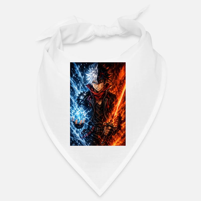 Guerrier avec deux éléments. Feu et glace Bandana