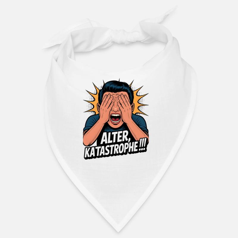 Alter! Katastrophe lustiger Spruch Facepalm Bandana
