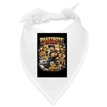 Paketbote Chaos Action - Bandana - Weiß - Vorne