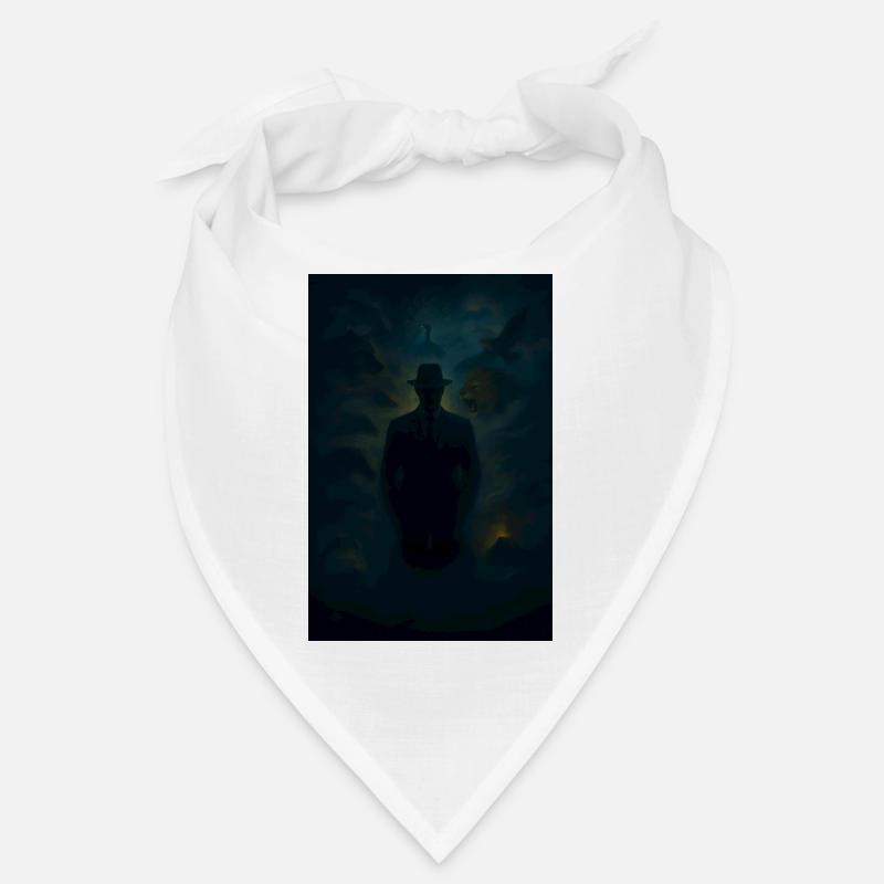 Des puzzles d’ombre dans le brouillard - Bandana - blanc